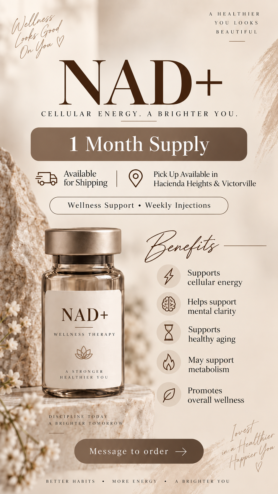 NAD+ | Cellular Energy & Wellness Support